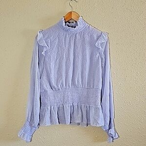 KARLIE Purple Ruffle Top